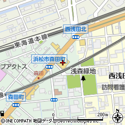 ネッツトヨタ浜松株式会社　車両部車両業務課周辺の地図