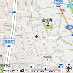 静岡県浜松市中央区本郷町200周辺の地図