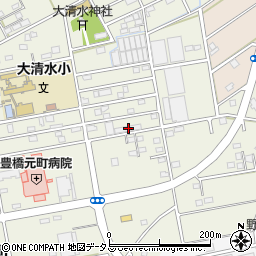 愛知県豊橋市南大清水町元町44周辺の地図