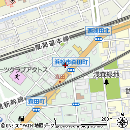 静岡県浜松市中央区森田町245周辺の地図
