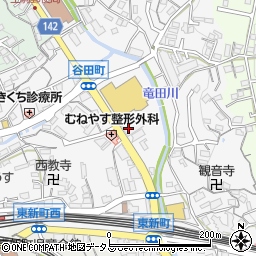 生駒停車場宛木線周辺の地図