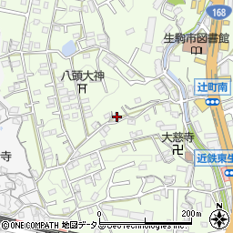 奈良県生駒市辻町215周辺の地図