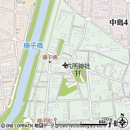 静岡県浜松市中央区楊子町442周辺の地図