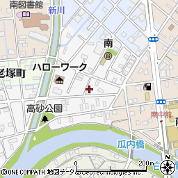 静岡県浜松市中央区浅田町61周辺の地図