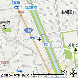 静岡県浜松市中央区本郷町595周辺の地図