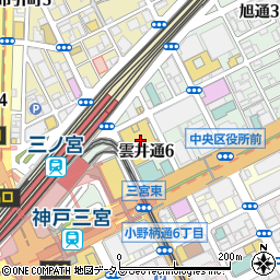 土佐居酒屋 龍神丸 神戸三宮OPA2店周辺の地図