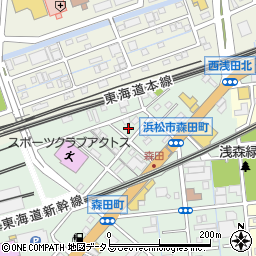 静岡県浜松市中央区森田町262周辺の地図