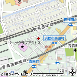 静岡県浜松市中央区森田町263周辺の地図