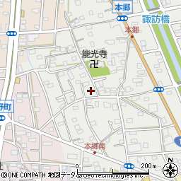 静岡県浜松市中央区本郷町166周辺の地図