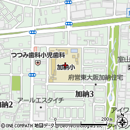 大阪府東大阪市加納3丁目6周辺の地図