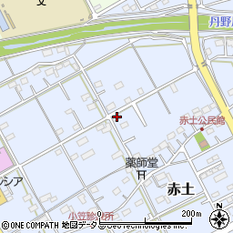 静岡県菊川市赤土744-13周辺の地図