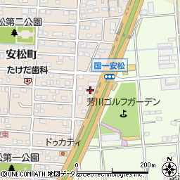 ローソン浜松芳川店周辺の地図