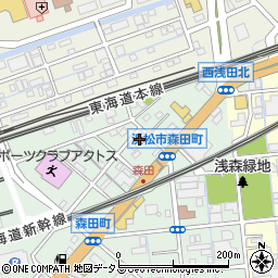 静岡県浜松市中央区森田町243周辺の地図