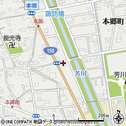 静岡県浜松市中央区本郷町598周辺の地図