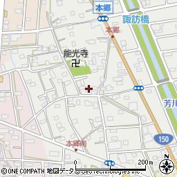 静岡県浜松市中央区本郷町128周辺の地図