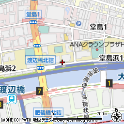 大阪府大阪市北区堂島浜周辺の地図