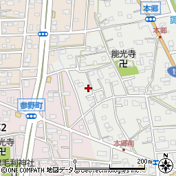 静岡県浜松市中央区本郷町258周辺の地図