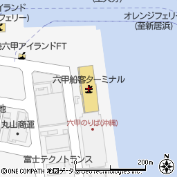 商船港運株式会社神戸事業部港運グループ港運チーム　六甲沖縄ターミナル周辺の地図