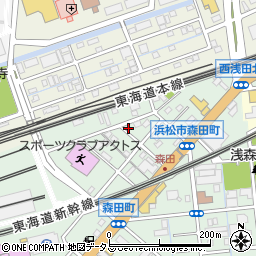 静岡県浜松市中央区森田町266周辺の地図