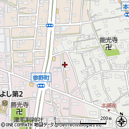 静岡県浜松市中央区参野町201周辺の地図