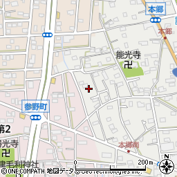 静岡県浜松市中央区本郷町257周辺の地図