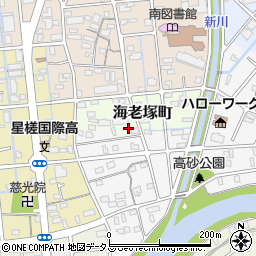 静岡県浜松市中央区海老塚町169周辺の地図
