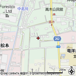 静岡県磐田市高木72周辺の地図