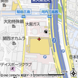 大阪府東大阪市稲田三島町3周辺の地図