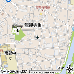 静岡県浜松市中央区龍禅寺町423周辺の地図