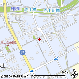 静岡県菊川市赤土240周辺の地図