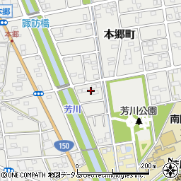 静岡県浜松市中央区本郷町3007周辺の地図