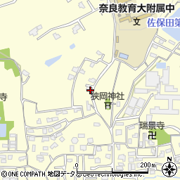 奈良県奈良市法蓮佐保田町周辺の地図