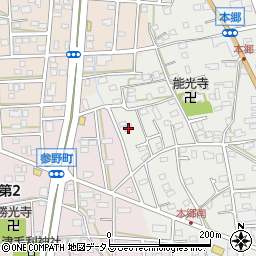 静岡県浜松市中央区本郷町254周辺の地図