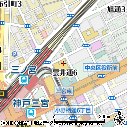 みなと銀行サンシティ三宮 ＡＴＭ周辺の地図