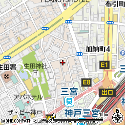 あんど the BAR 神戸三宮周辺の地図