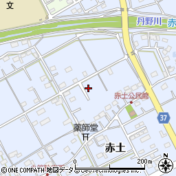 静岡県菊川市赤土744-19周辺の地図