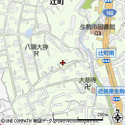 奈良県生駒市辻町191周辺の地図