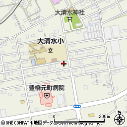 愛知県豊橋市南大清水町元町83周辺の地図