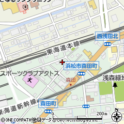 静岡県浜松市中央区森田町261周辺の地図