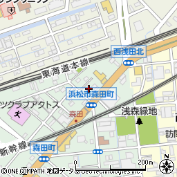 静岡県浜松市中央区森田町54周辺の地図