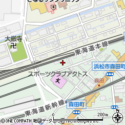 静岡県浜松市中央区森田町427周辺の地図