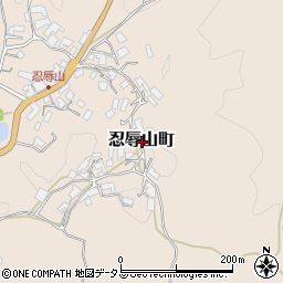 奈良県奈良市忍辱山町周辺の地図