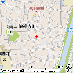 静岡県浜松市中央区龍禅寺町409周辺の地図