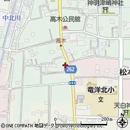 静岡県磐田市高木60周辺の地図