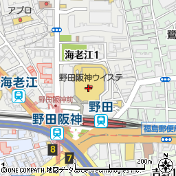 野田阪神ウイステ周辺の地図