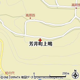 岡山県井原市芳井町上鴫周辺の地図