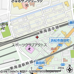 静岡県浜松市中央区森田町430周辺の地図