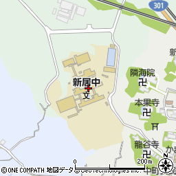 湖西市立新居中学校周辺の地図