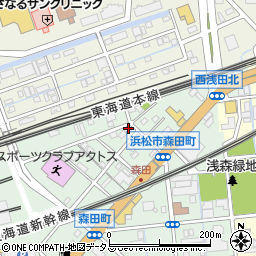 静岡県浜松市中央区森田町258周辺の地図