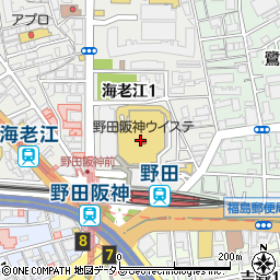 ダイソーイオンスタイル野田阪神店周辺の地図